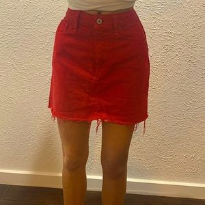 Abercrombie Red Skirt